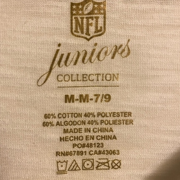 NFL Baltimore Ravens Junior’s Collection size M 7/9 NWOT - Picture 4 of 5